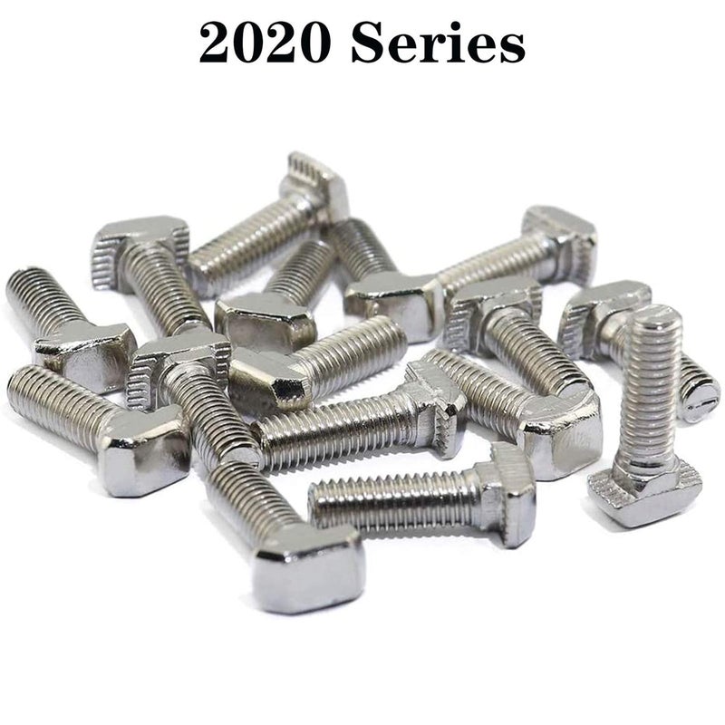 SDY 20 Pcs M5 x 10mm Thread T Slot Drop-in Bolt T-Bolt Hammer Head Bolt T Screw Stud for 2020 Series Standard 6mm T-Slot Aluminum Extrusion Profile (2020 Series) - Image 4